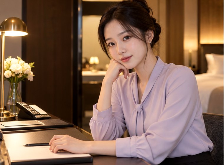 인계동 온몸웰빙 전신 쉼 관리 안내 카드의 서로 다른 20대 성인 한국 여성 모델